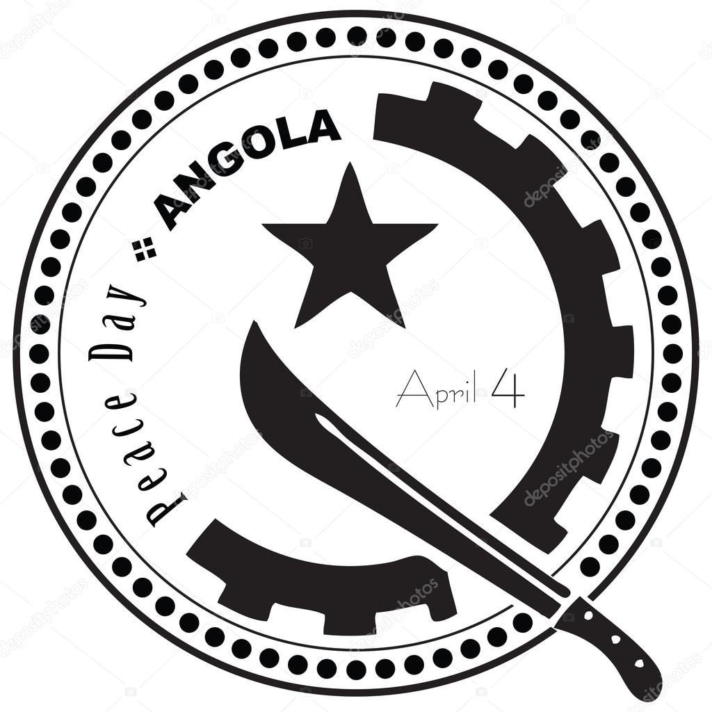 Stamp Peace Day Angola April