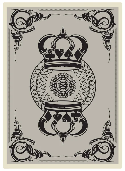 Rückseite einer Spielkarte — Stockvektor