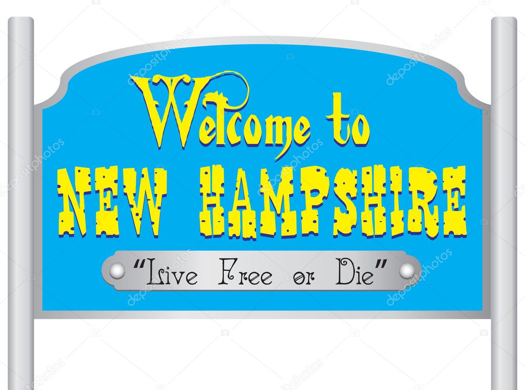 Welcome to new hampshire sign