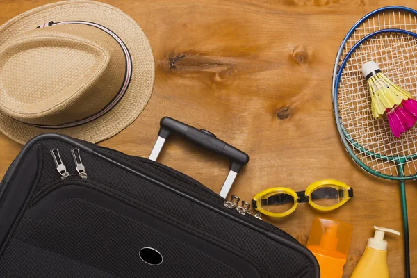 Suitcases and travel bag — Stock Photo, Image