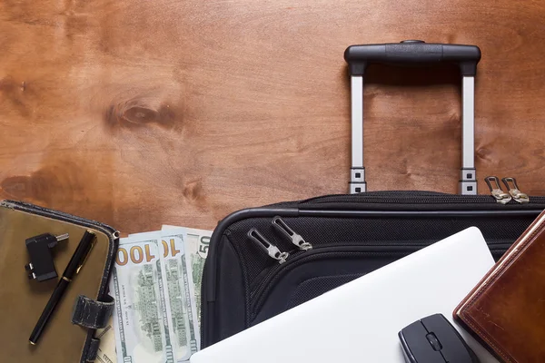 Suitcases and luggage for business travel — Stock Photo, Image