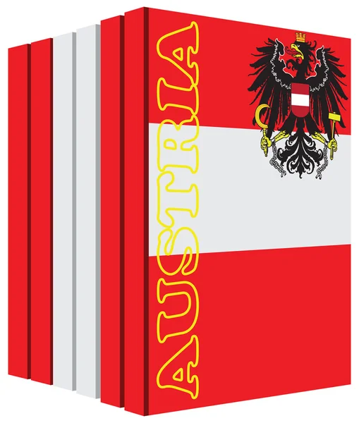 Books about Austria — Stock Vector