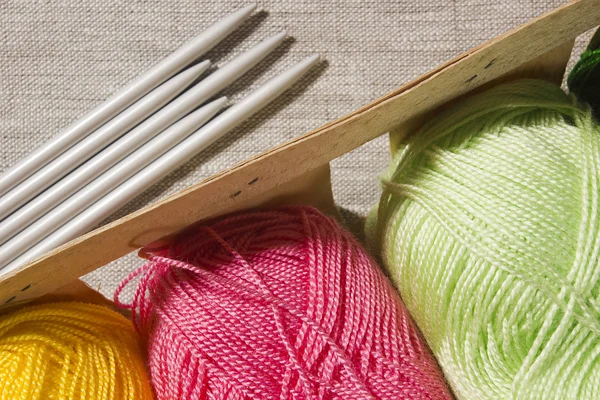 Pad with Suite for Knitting — Stock Photo, Image