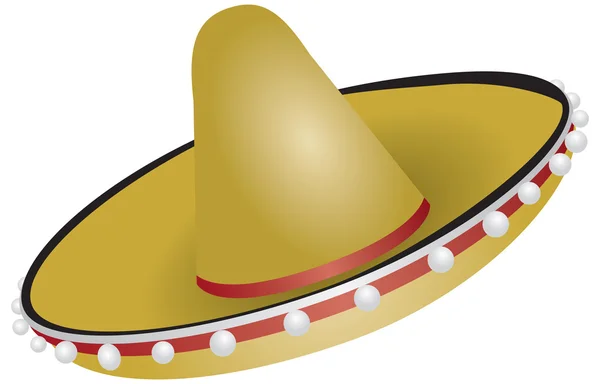 Otantik Meksika sombrero — Stok Vektör