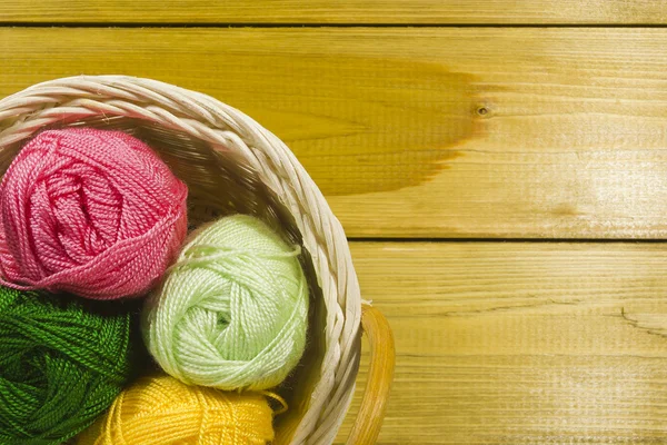 Set of threads for knitting — Stock Photo, Image