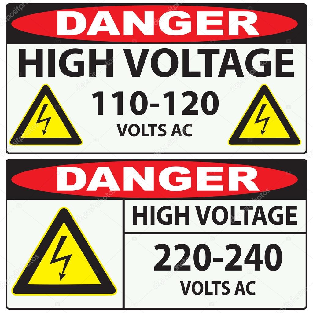 High voltage Danger