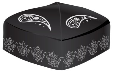 Ulusal Asya ülkeleri headdress - kafatası