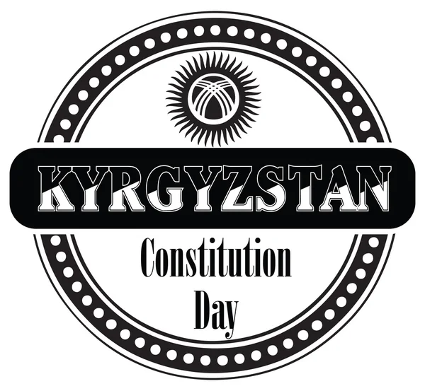 Giorno di Costituzione in Kirghizistan — Vettoriale Stock