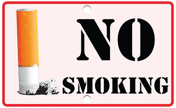 No Smoking Sign — Stock Vector