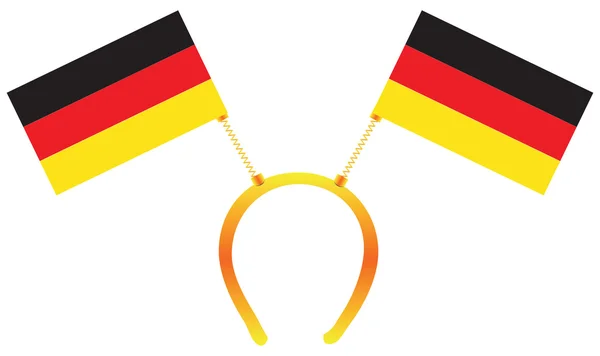 Coiffures drapeau Allemagne — Image vectorielle