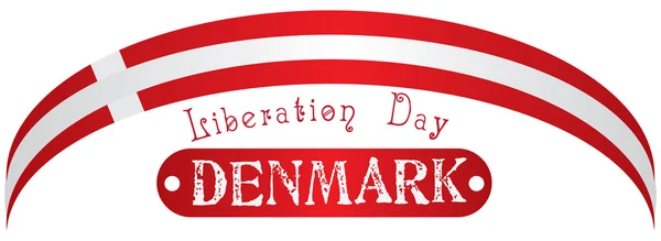 解放日デンマーク — ストックベクタ