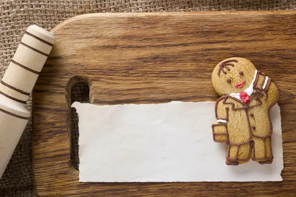 Cookies in de vorm van de mens — Stockfoto