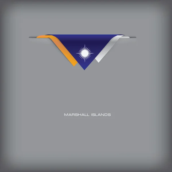 Banner Islas Marshall — Vector de stock