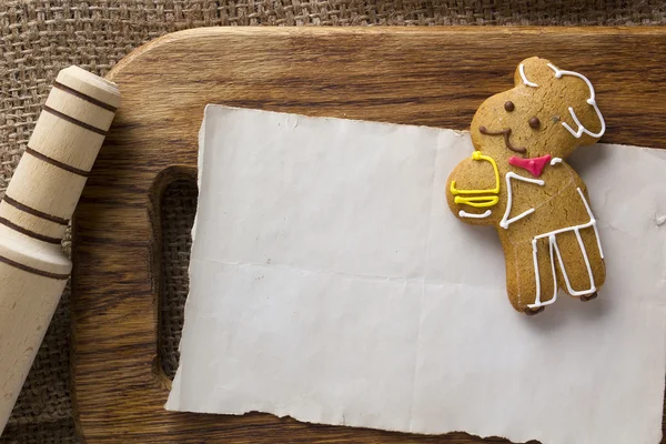 Cookies in de vorm van de mens — Stockfoto