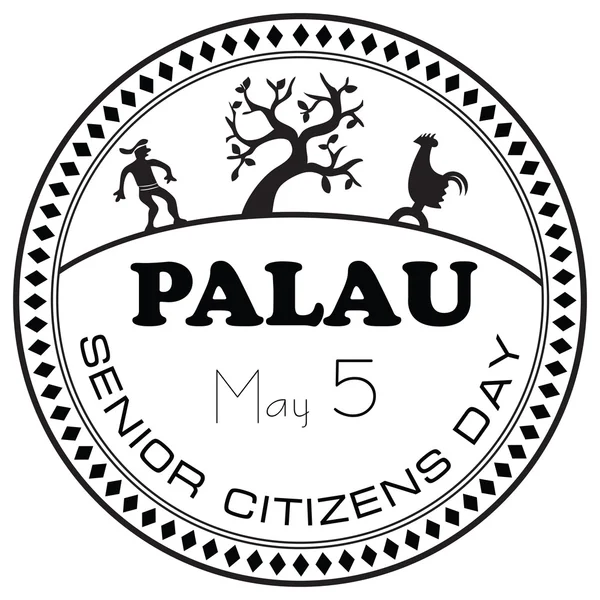 Journée des personnes âgées Palaos — Image vectorielle