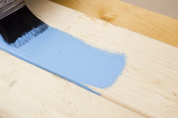 Painting with a paint brush — Stock Photo, Image