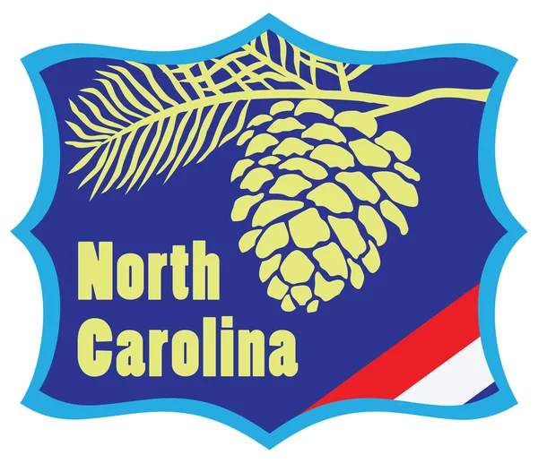 Vecteur Caroline du Nord — Image vectorielle