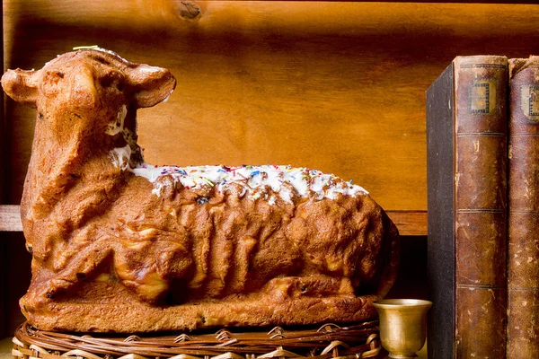 Easter cake in the form of a lamb — Stock Photo, Image