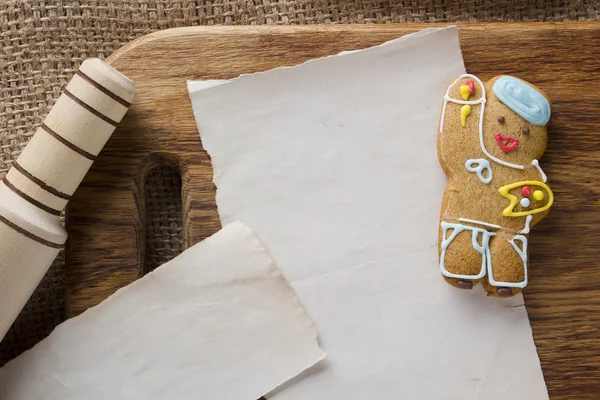 Cookies in de vorm van de mens — Stockfoto