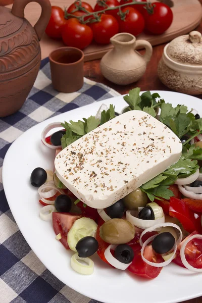 Insalata greca tradizionale — Foto Stock