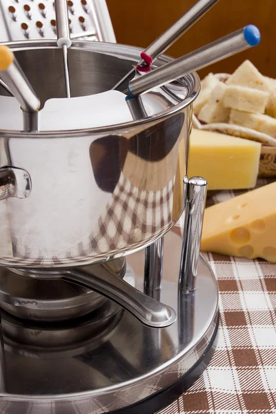 Special Set of Utensils for Fondue — Stock Photo, Image