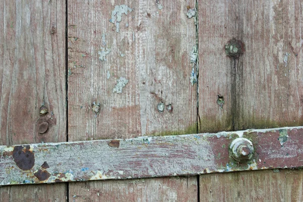 Fragment of a wooden old door — Stock Photo, Image