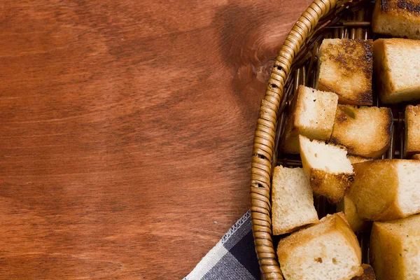 Crackers voor fondue — Stockfoto