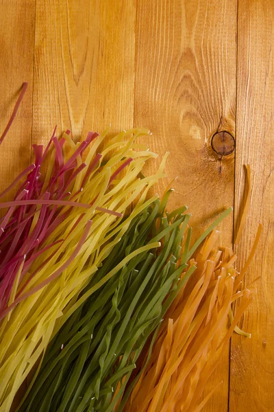 Pasta i olika färger — Stockfoto