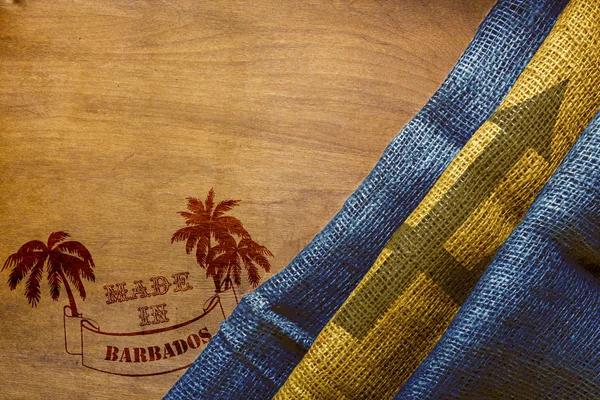 Warm stempelen Made in Barbados — Stockfoto