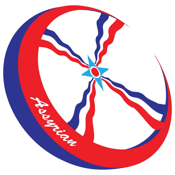 Az asszír közösségről szimbólum — Stock Vector