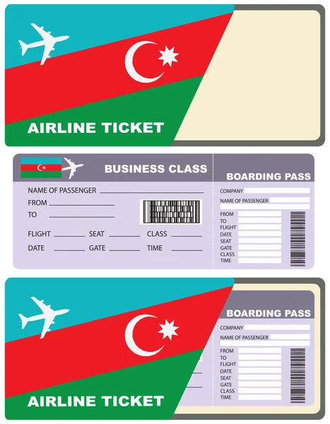 Billetes de avión a Azerbaiyán — Vector de stock