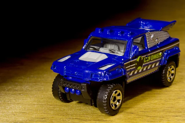 Blue toy car — Stock Photo, Image