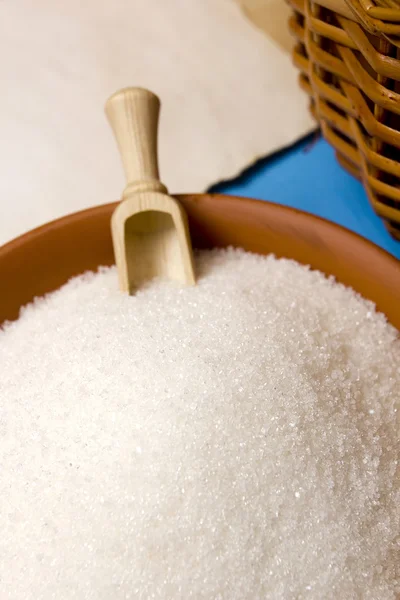 Sugar crumbly in pottery — Stock Photo, Image