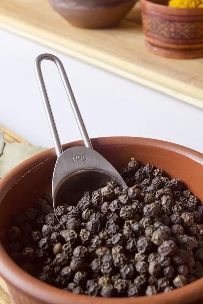 Black pepper peas — Stock Photo, Image