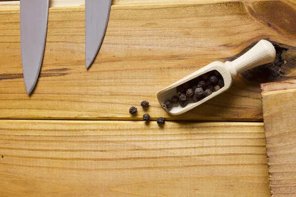 Schwarze Paprika-Erbsen — Stockfoto