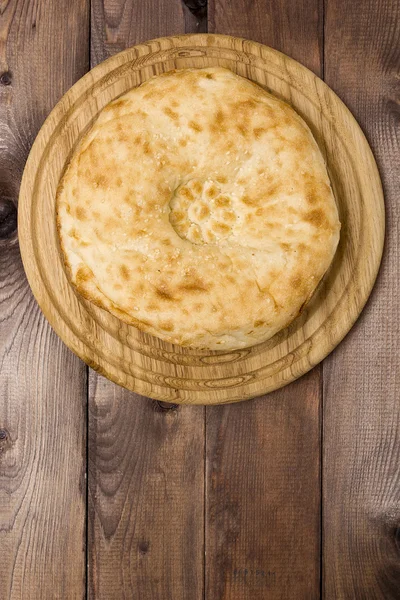 Tradiční uzbecké flatbread — Stock fotografie