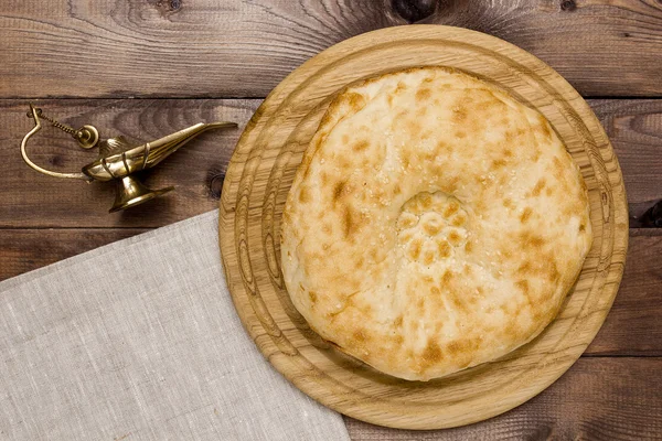 Traditional uzbek flatbread — Stock Photo, Image