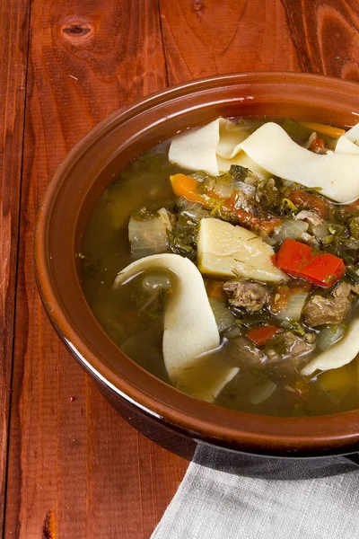 Ouzbek oriental soupe lagman — Photo