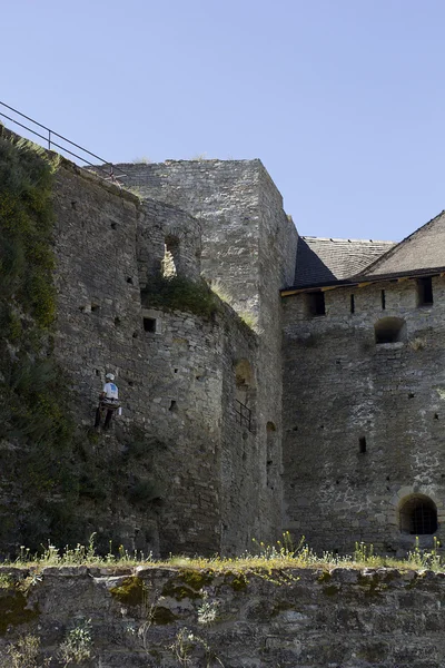 Kamenetz Podolsky kale duvarlarını — Stok fotoğraf