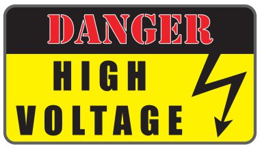 Elektrik tehlikesi yüksek gerilim işareti