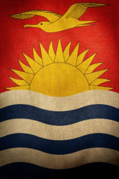 Parte Central Bandeira Estado Kiribati — Fotografia de Stock