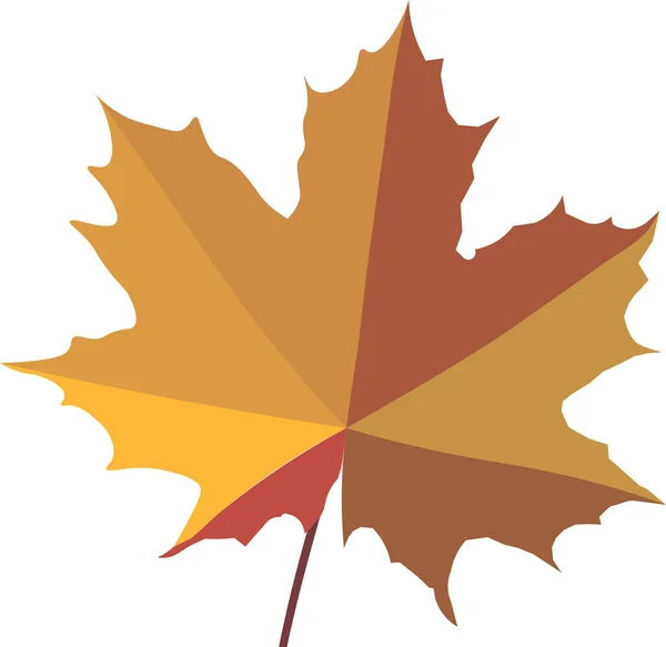Autumn Maple Leaf White Background Vector Image — Stock Vector
