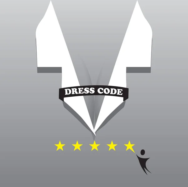 Banner Dress Code Voor Uniform Dresscode — Stockvector