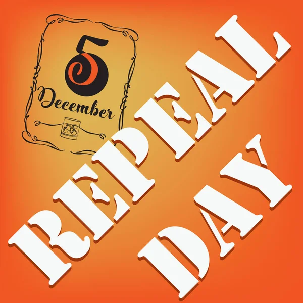 12月のイベントのポスター National Date Repeal Day — ストックベクタ