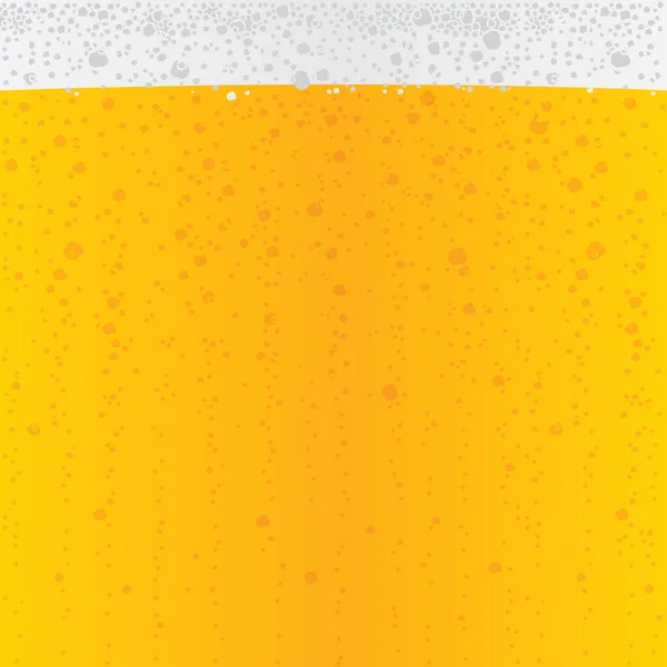 啤酒背景 啤酒和啤酒泡沫与爆裂泡沫混合 — 图库矢量图片
