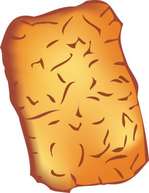 Amerikan usulü patatesli gözleme - rendelenmiş patates, küçük bir silindir şeklinde.