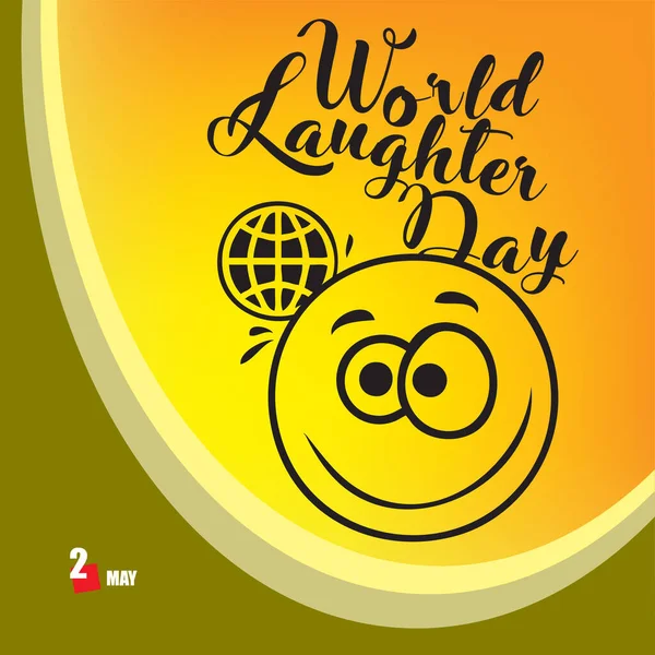 stock vector A festive event celebrated in May - World Laughter Day