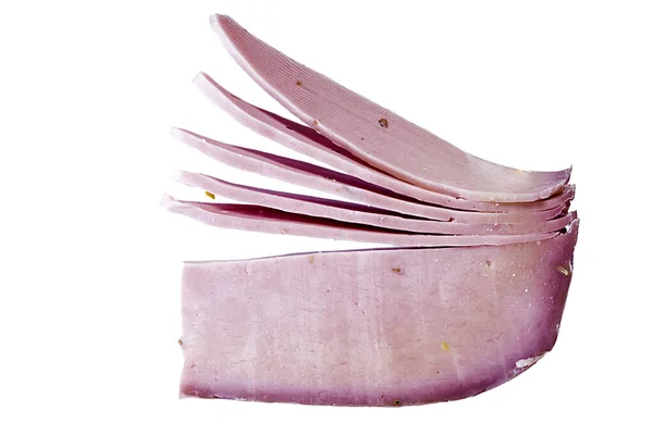 Pièce Fromage Lilas Lavande Sur Fond Blanc — Photo