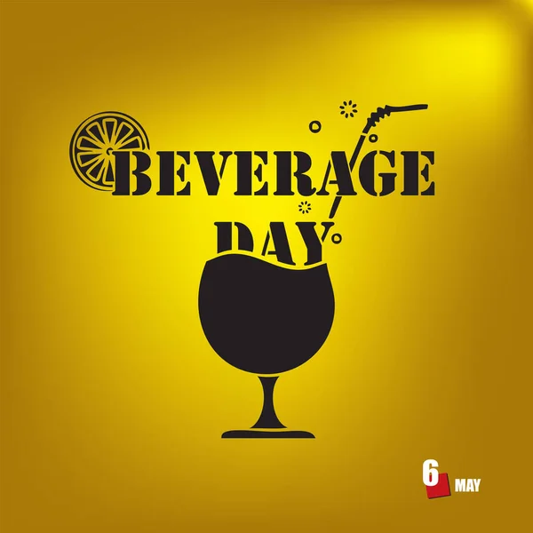 Εκδήλωση Γιορτάζεται Μάιο Beverage Day — Διανυσματικό Αρχείο
