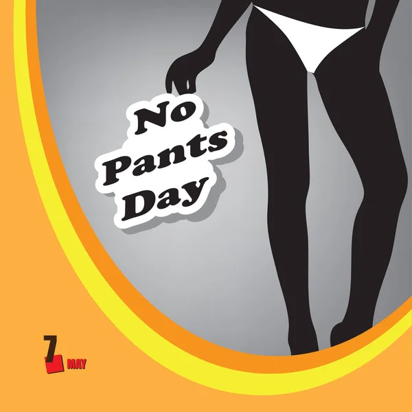 Een Feestelijk Evenement Gevierd Mei Pants Day — Stockvector